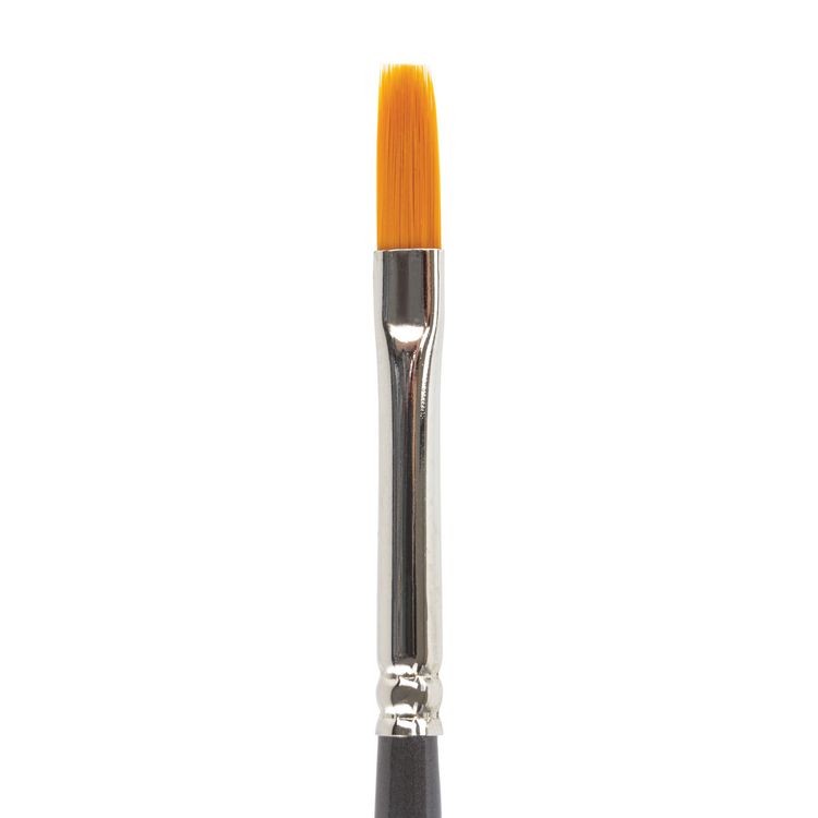 Кисть художественная профессиональная Art Classic, синтетика жесткая, плоская, № 4, длинная ручка, Brauberg — картинка 3