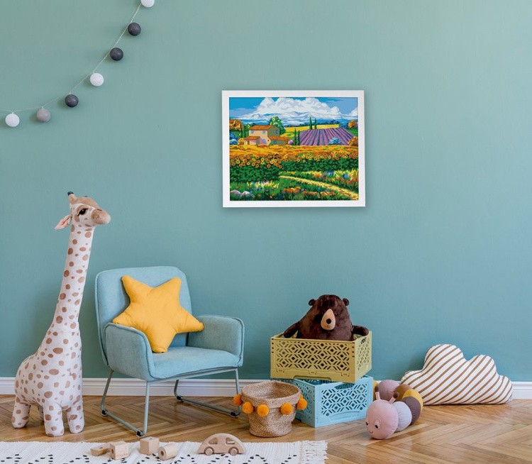 Картина по номерам «В цветущих полях» — картинка 5