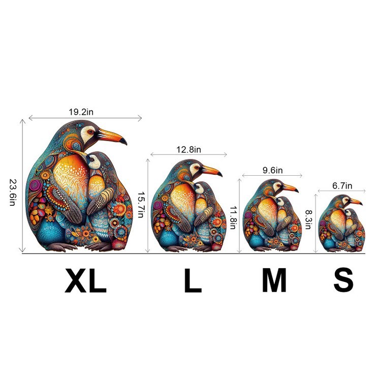 Деревянные пазлы «Семья Пингвинов M», Woodbests — картинка 3