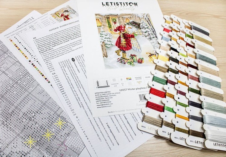 Набор для вышивания «Winter playtime» — картинка 2