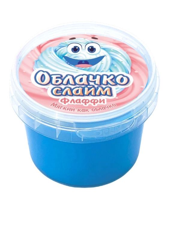 Слайм, игрушка антистресс «Облачко Флаффи», голубой, 75 г