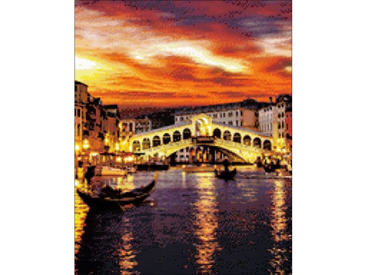 Алмазная вышивка «Ночная Венеция» — картинка 2