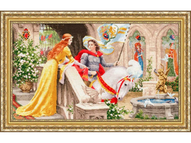 Набор для вышивания «Рыцарь на белом коне» — картинка 2