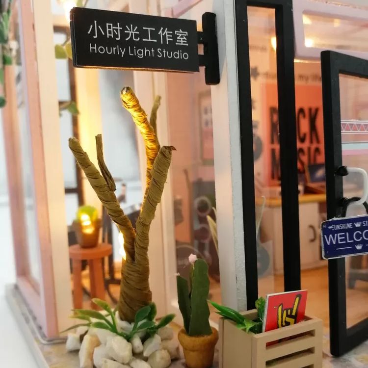 Миниатюрная сборная модель (румбокс) «Музыкальная студия» — картинка 12