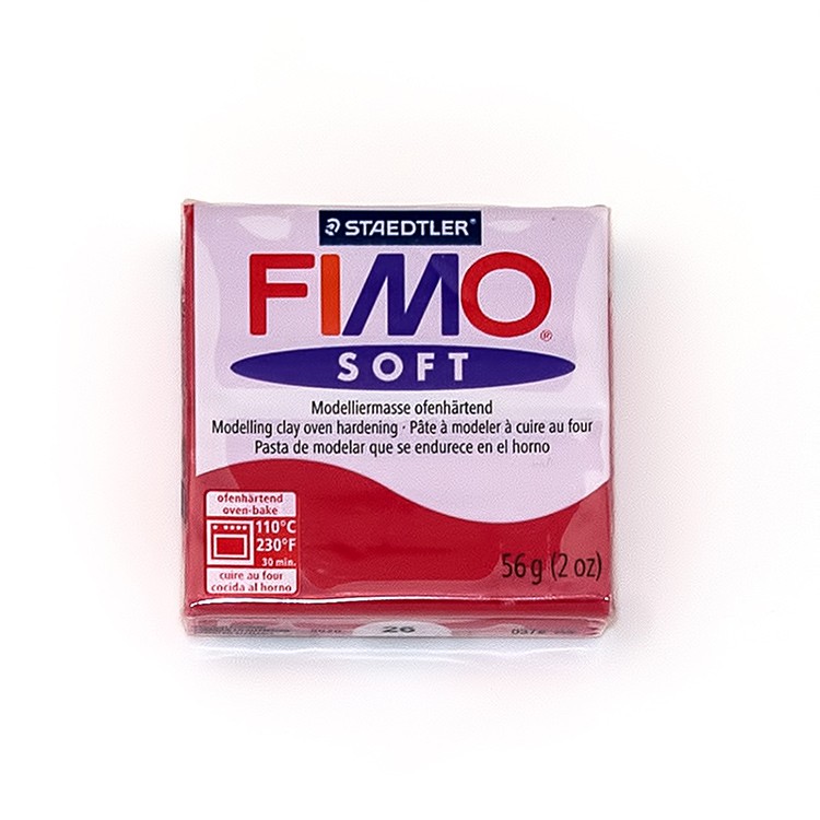 Полимерная глина FIMO Soft, цвет: вишневый, 57 г — картинка 2