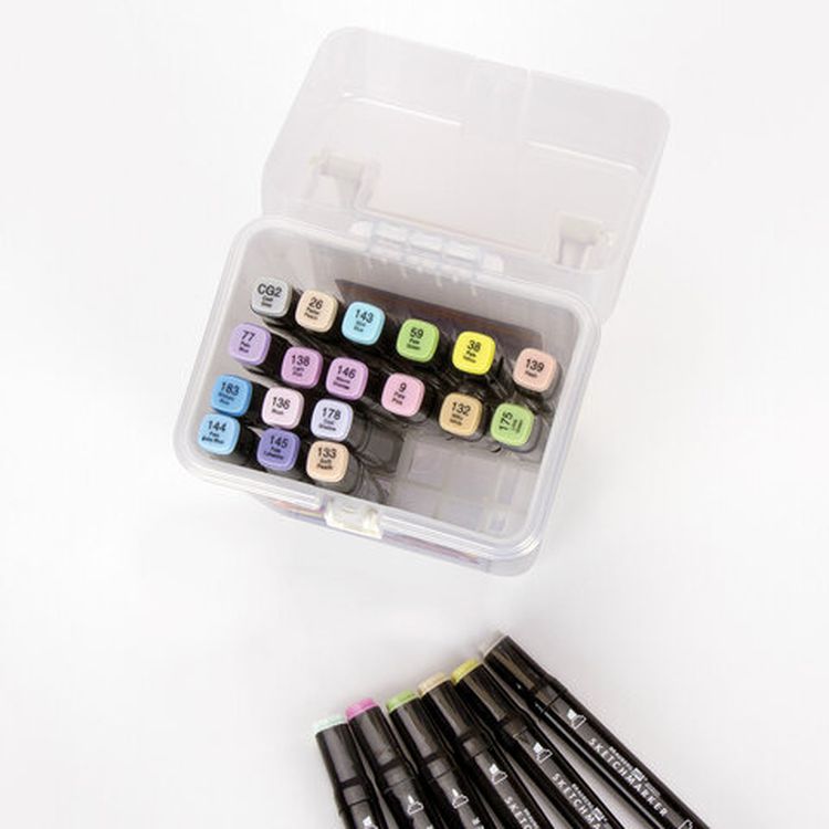 Маркеры для скетчинга двусторонние BRAUBERG ART DEBUT BLACK, цвет: пастельные цвета — картинка 5