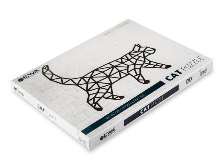 Деревянный интерьерный пазл «Кошка», Eco Wood Art — картинка 4