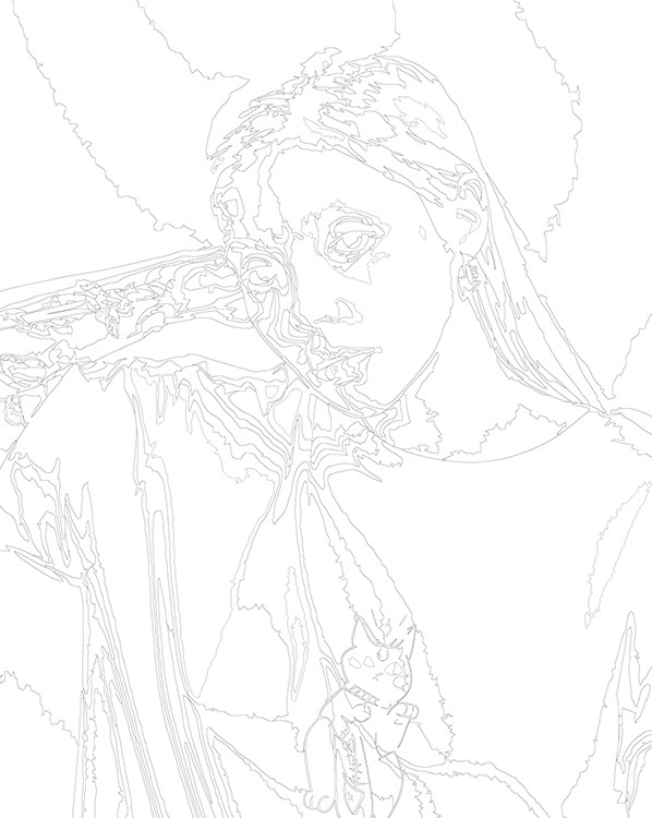 Картина по номерам «Блогер Даша Каплан: портрет 40x50» — картинка 3