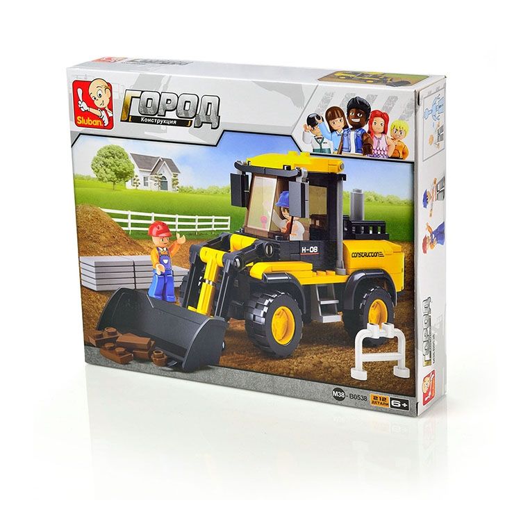 Конструктор «Строительная техника. Вилочный погрузчик», 212 деталей — картинка 4