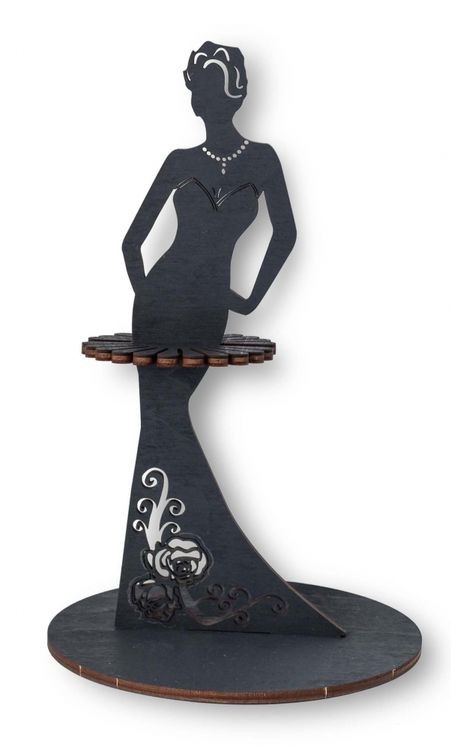 Конструктор из дерева «Леди в черном. Салфетница сувенирная», Eco Wood Art — картинка 2