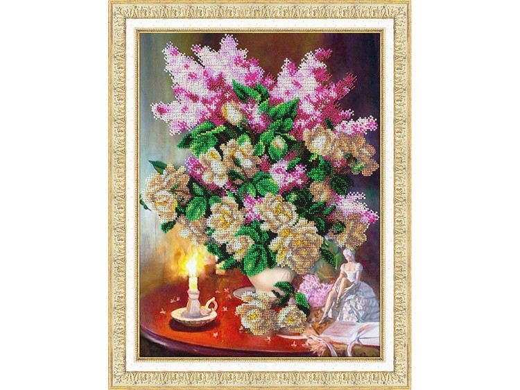 Набор вышивки бисером «Магнолия и сирень» — картинка 2