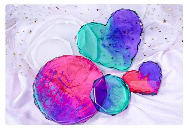 Силиконовый молд Epoxy Master Алмазное сердце, 12,5х10 см — картинка 3