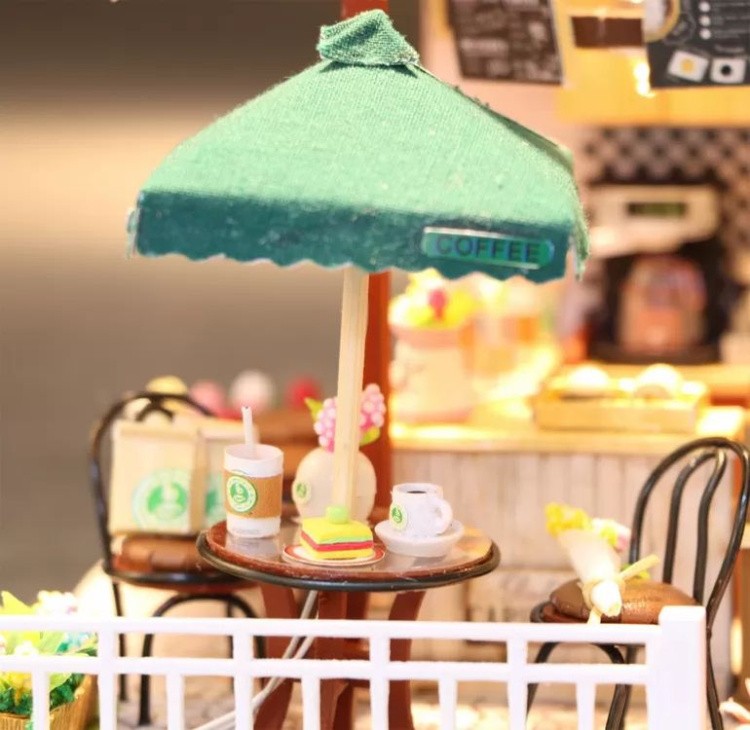 Миниатюрная сборная модель (румбокс) «Кофейня Coffee Time» — картинка 7