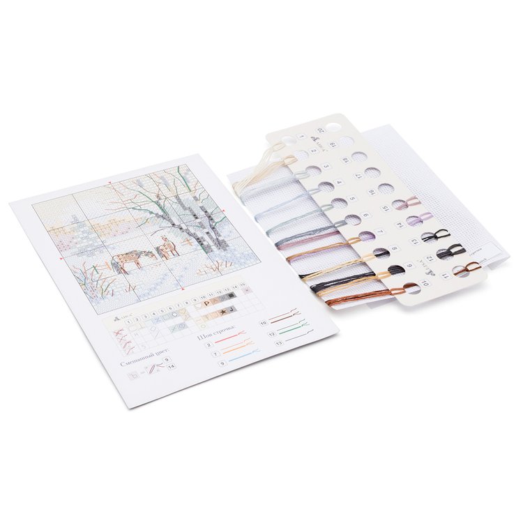 Набор для вышивания «Наступила зима. Лошадки» — картинка 3