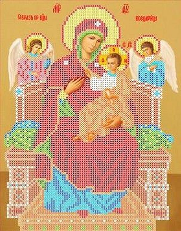 Рисунок на ткани «Богородица Всецарица»