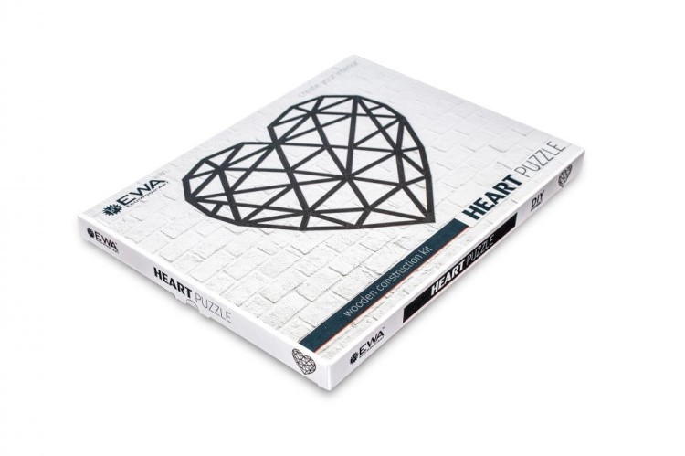 Деревянный интерьерный пазл «Сердце», Eco Wood Art — картинка 4