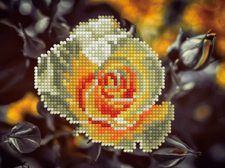 Алмазная вышивка «Чайная роза» — картинка 2