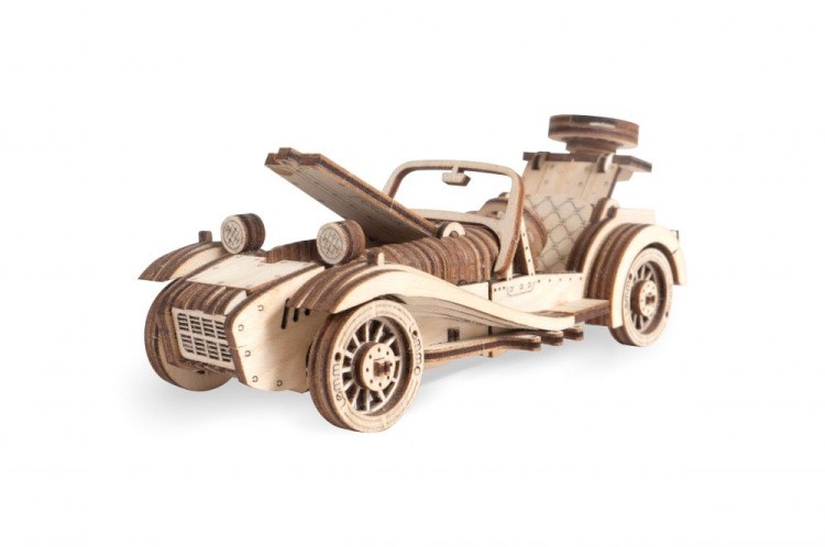 Деревянный механический конструктор «Автомобиль Родстер» — картинка 5