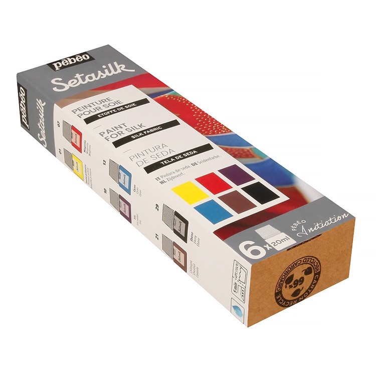 Набор красок Setasilk «Открытие» по шелку PEBEO, 6 цв., 20 мл — картинка 4