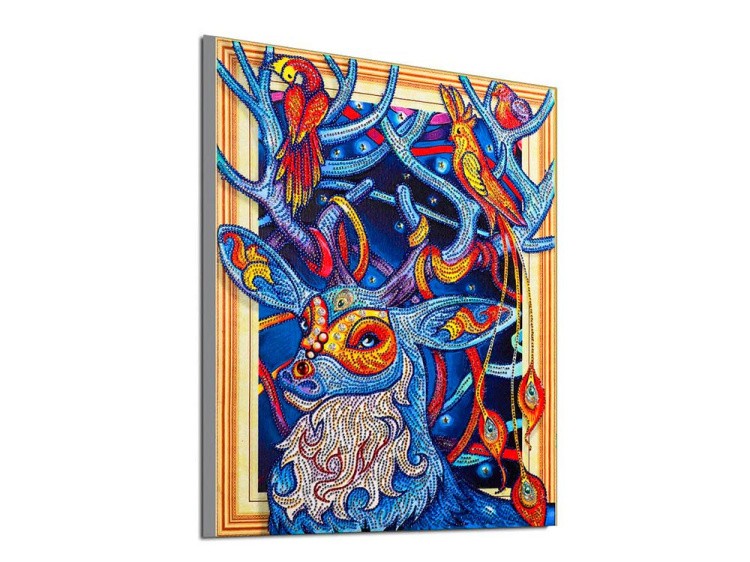 Алмазная вышивка 5D «Таинственный олень» — картинка 2