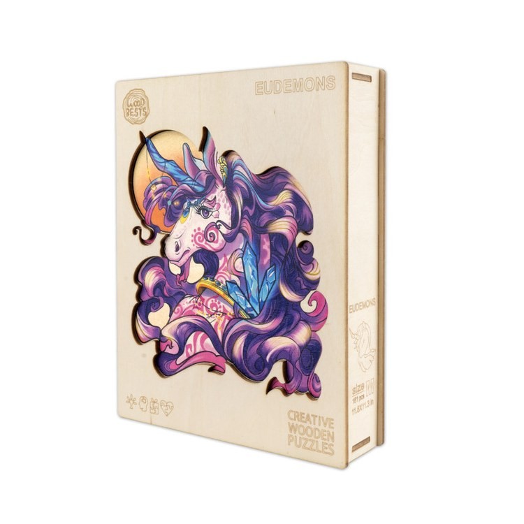 Деревянные пазлы «Волшебный Единорог L», Woodbests — картинка 5