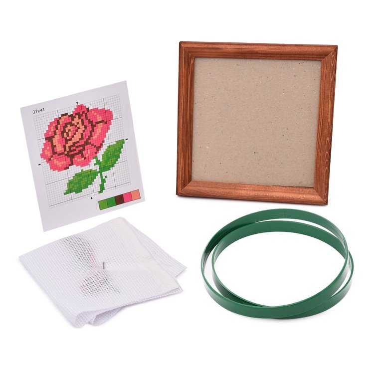 Набор для вышивания «Роза» (с пяльцами) — картинка 2