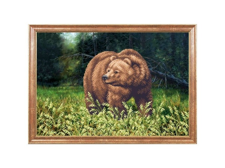 Рисунок на ткани «Медведь»