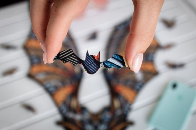 Деревянные фигурные пазлы «Летучая Мышь S», Eco Wood Art — картинка 2