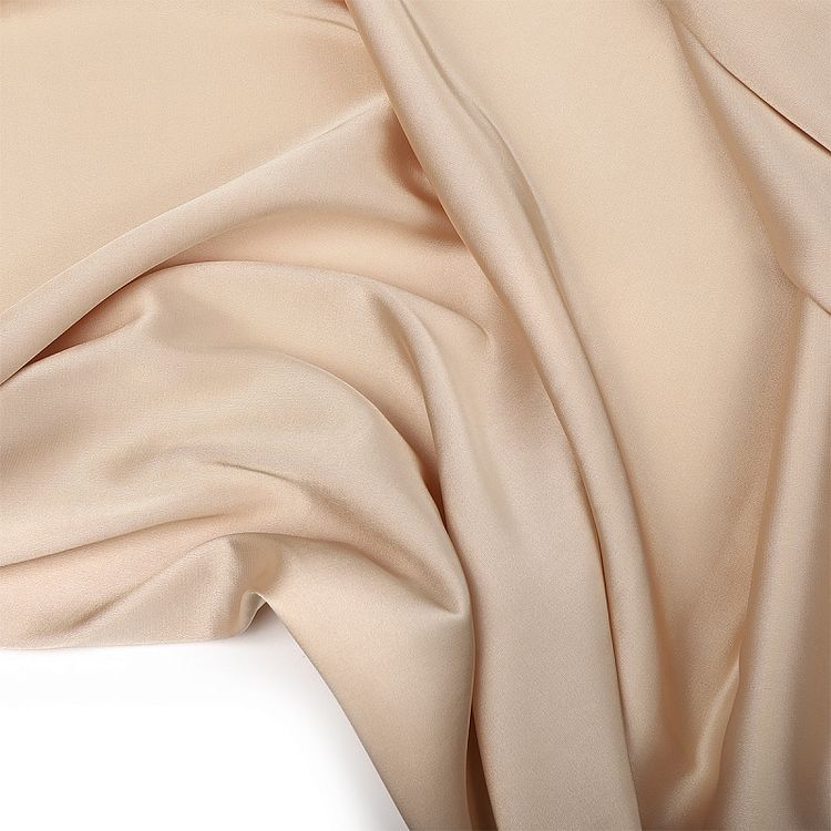 Ткань шелк Армани, 5 м, ширина 150 см, 90 г/м², цвет: 95 пудра-бежевая (серебристый пион), TBY — картинка 5