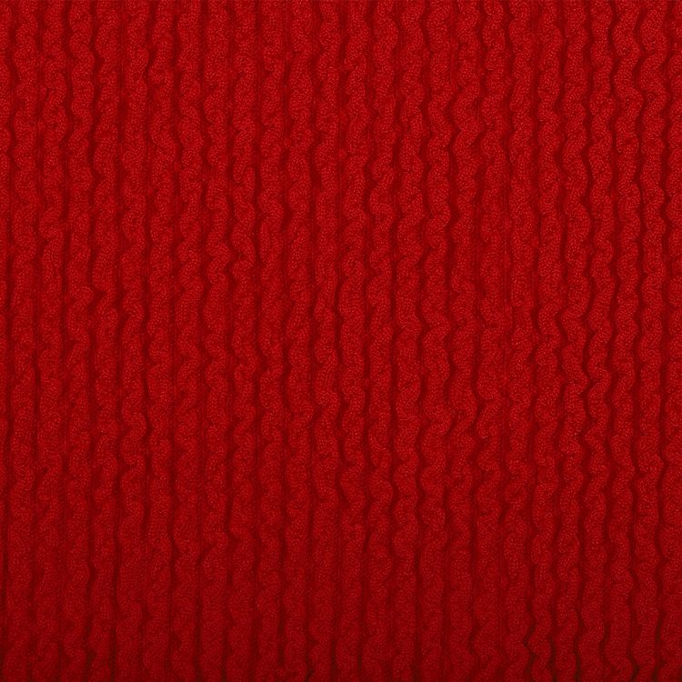 Ткань трикотажная Бифлекс жатка, 3 м, ширина 80 см, 490 г/м², цвет: 3 красный, TBY — картинка 2