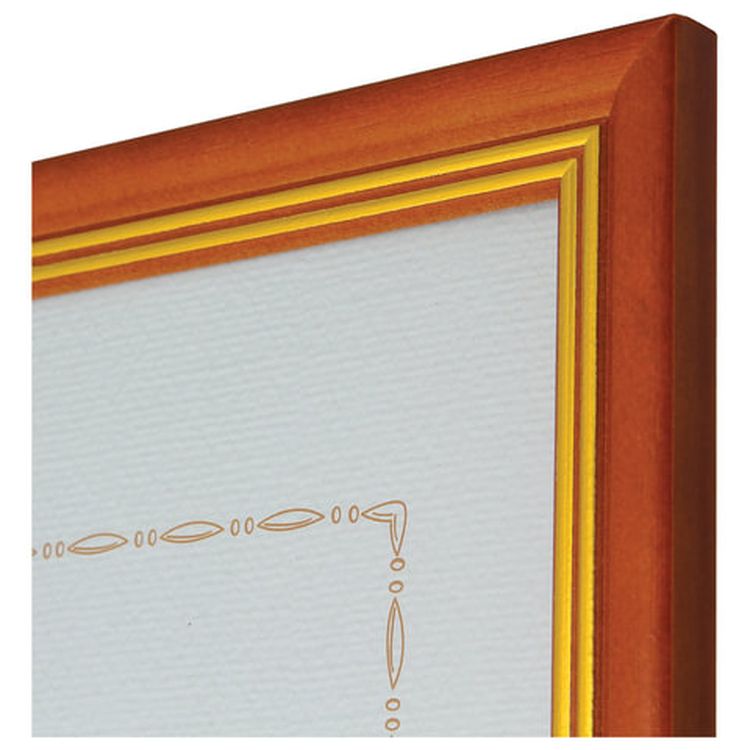 Рамка со стеклом бизнес-класса 21х30 см, цвет: клен, багет 16 мм — картинка 2