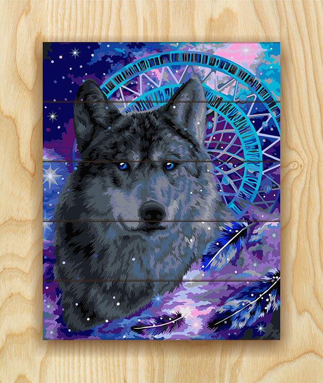 Картина по номерам по дереву Flamingo «Ловец снов» — картинка 2