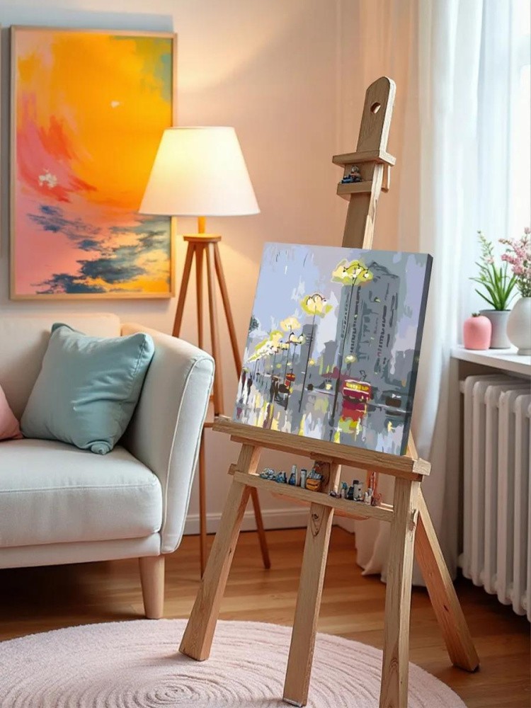 Картина по номерам «Городской вечер» — картинка 9