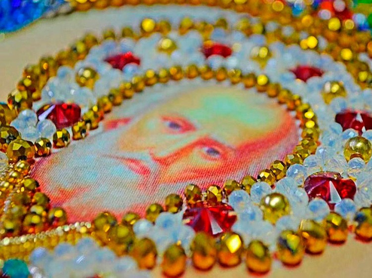 Набор вышивки хрустальными камнями «Святой Николай Чудотворец» — картинка 4