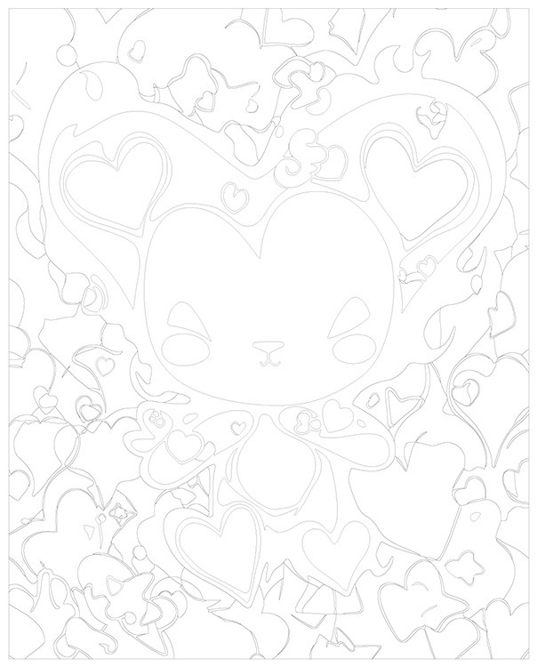 Картина по номерам «Аниме Hello Kitty Хеллоу Китти: Куроми 2» — картинка 3