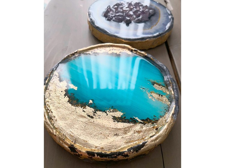 Поталь листовая бронза 14х14см (25 листов), Resin Pro — картинка 4