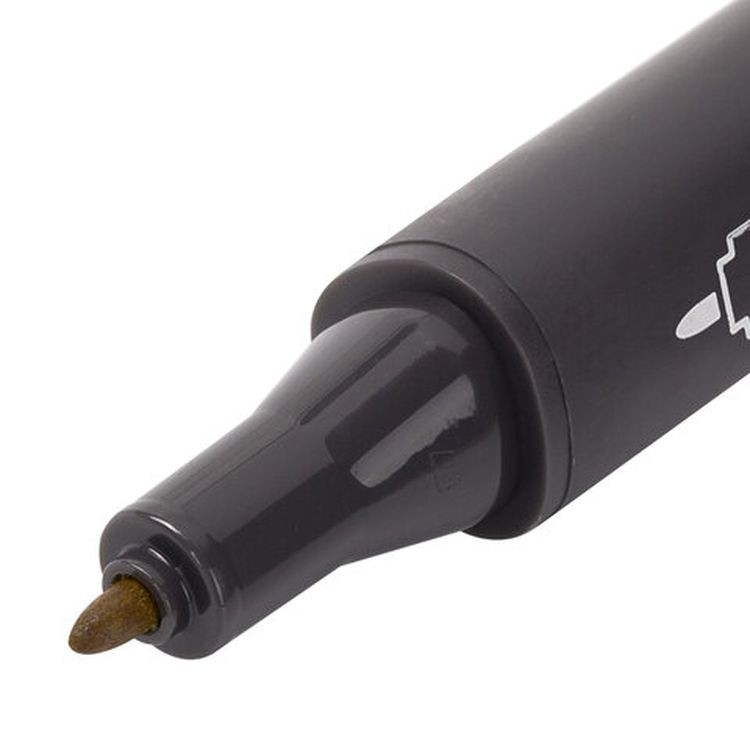 Маркер для скетчинга двусторонний 1 мм - 6 мм BRAUBERG ART CLASSIC, цвет: светлый желто-серый — картинка 4