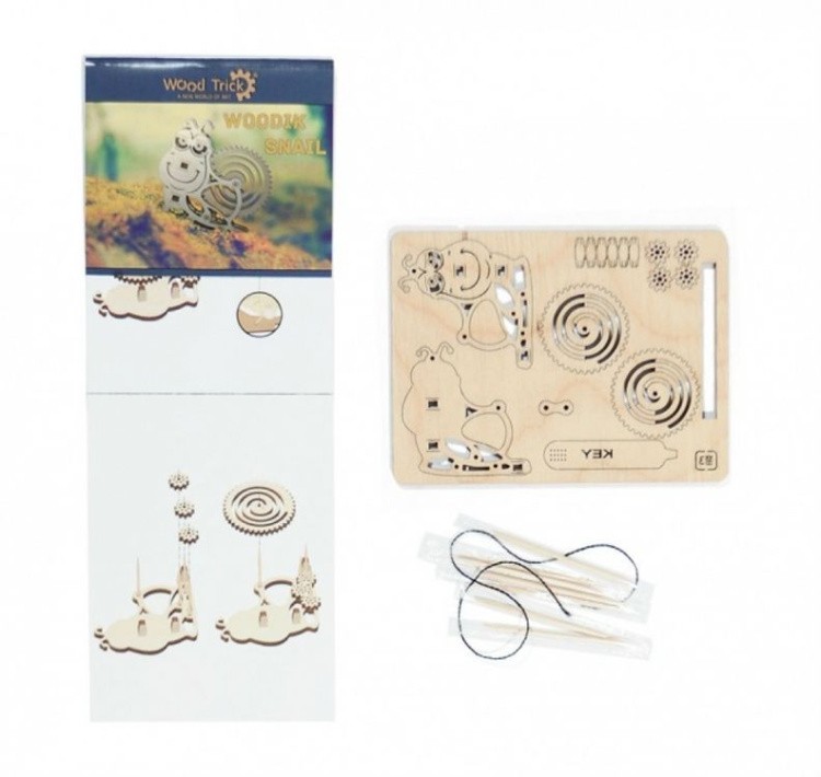 Конструктор из дерева «Вудик Улитка», Wood Trick — картинка 2
