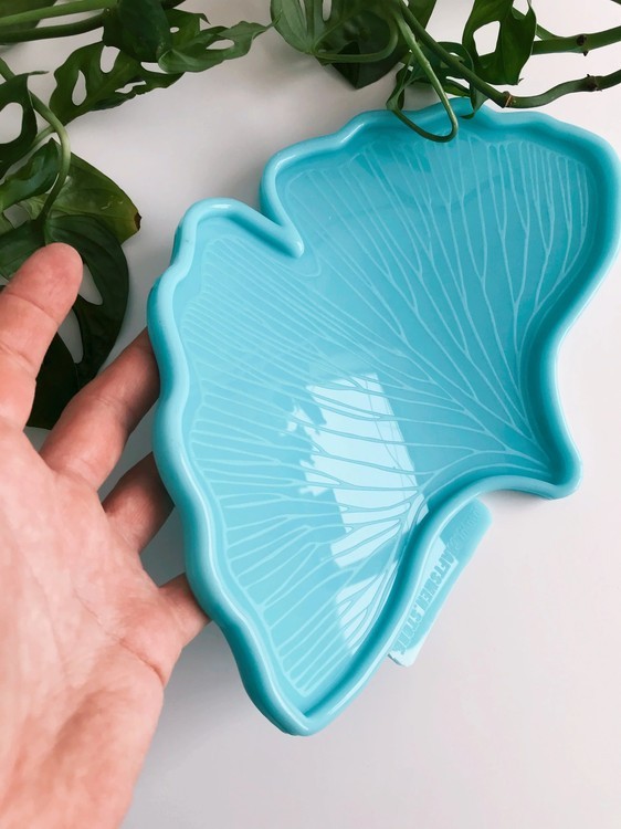 Силиконовая форма листок «Гингко», модель №41 размер L - 1 шт. — картинка 4