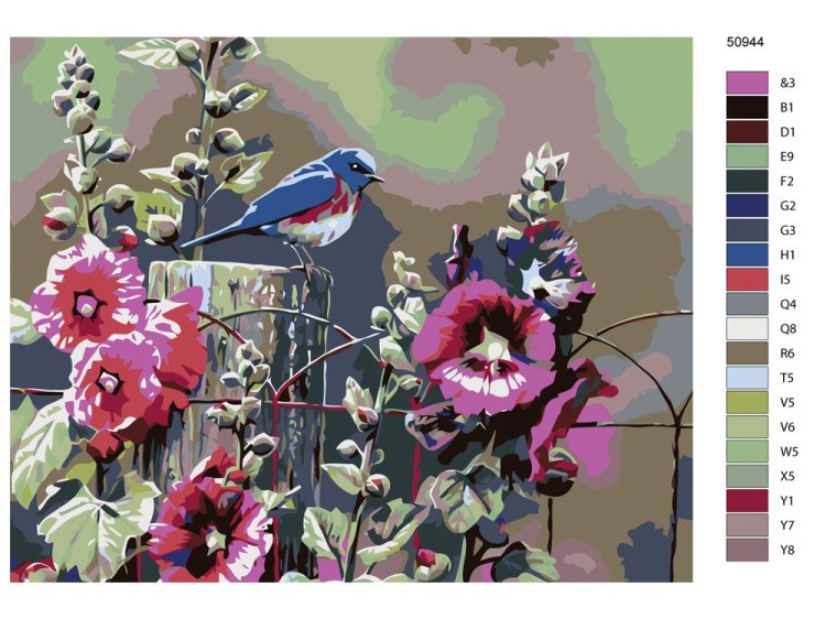 Картина по номерам «Птичка» — картинка 2