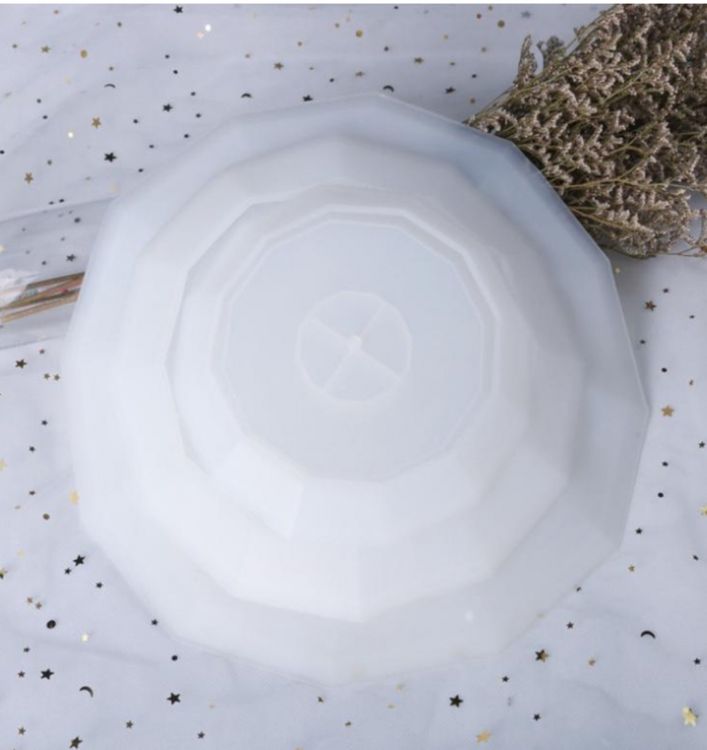 Силиконовый молд Epoxy Master заготовка для фруктовницы граненая, 27 см — картинка 4