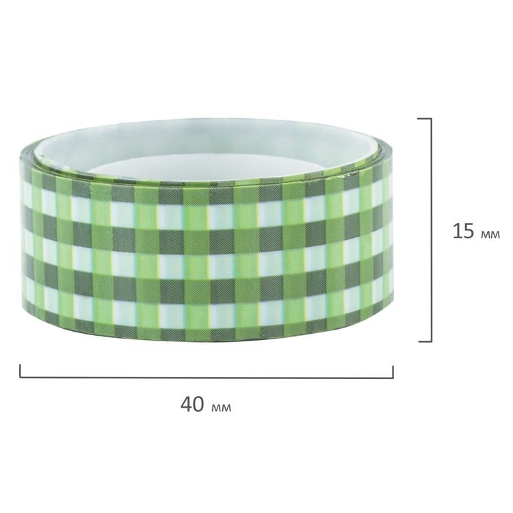 Клейкие ленты декоративные, ассорти №1, 6 шт., 15 мм х 5 м — картинка 4