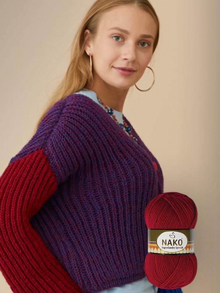 Пряжа NAKO SUPERLAMBS SPECIAL (Нако Суперламбс специал), (256), сливочный, 5 шт. по 100 г — картинка 11