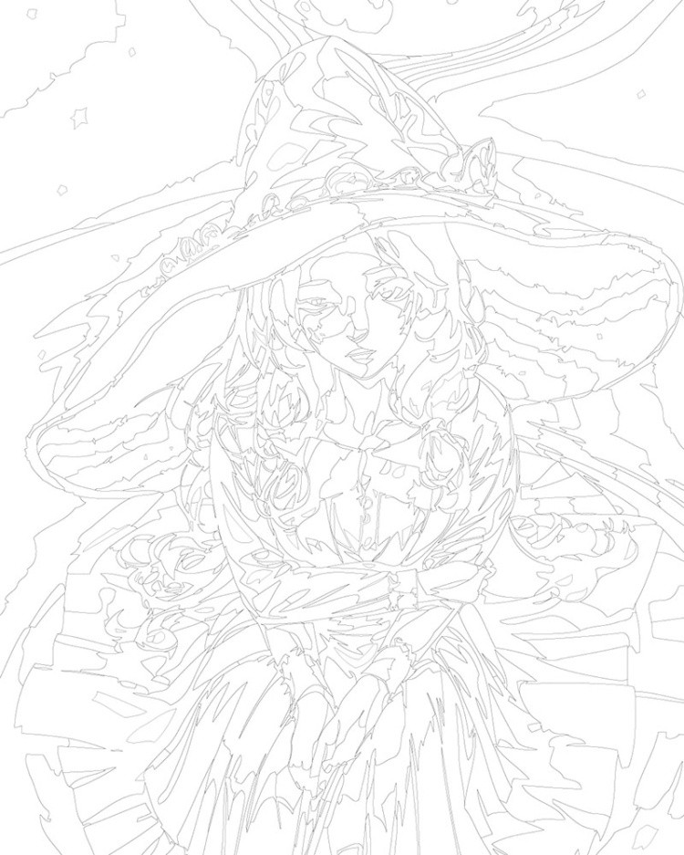 Картина по номерам «Элден Ринг Elden Ring: Ренни колдунья» — картинка 3