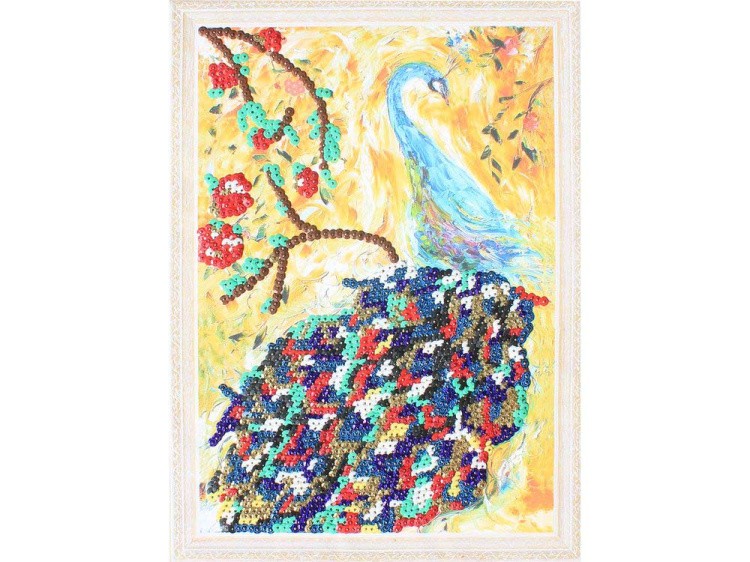 Мозаика из пайеток «Павлин» — картинка 2