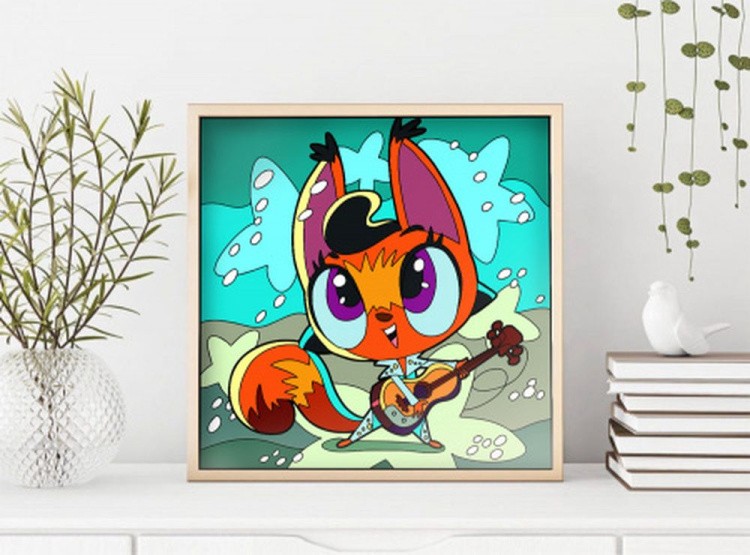 Картина по номерам «Белка-Элвис» — картинка 3