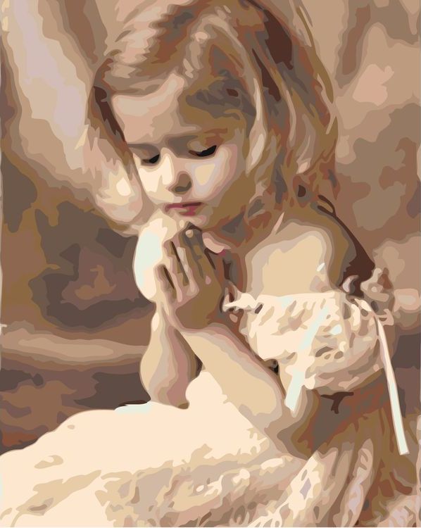 Картина по номерам «Детская молитва»