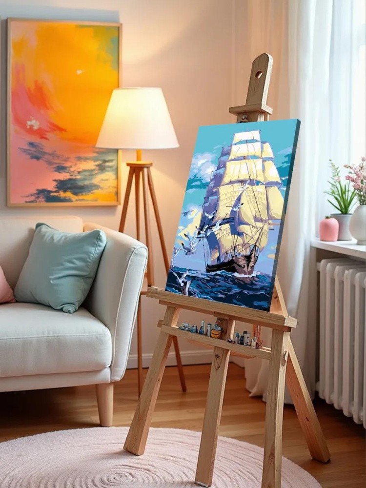 Картина по номерам «Белые паруса» — картинка 9