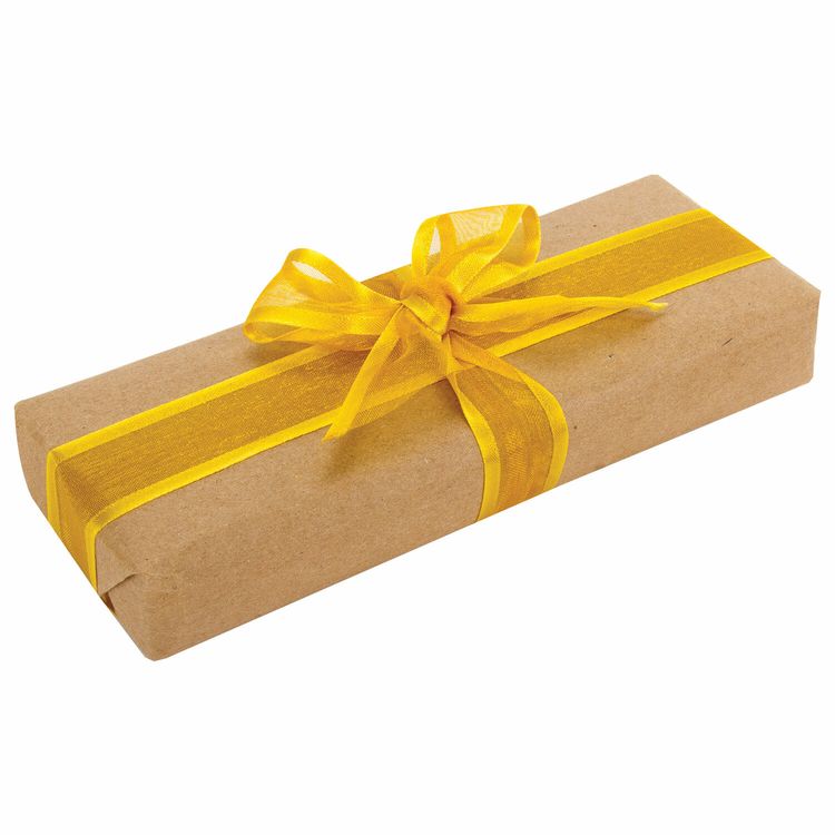 Лента органза золотистая с оторочкой, ширина 25 мм, длина 23 м, Brauberg — картинка 3