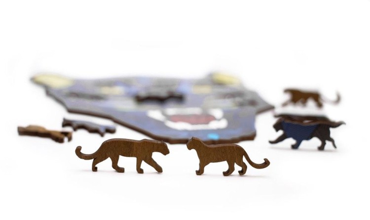 Деревянный пазл-головоломка «Пантера L», Eco Wood Art — картинка 4